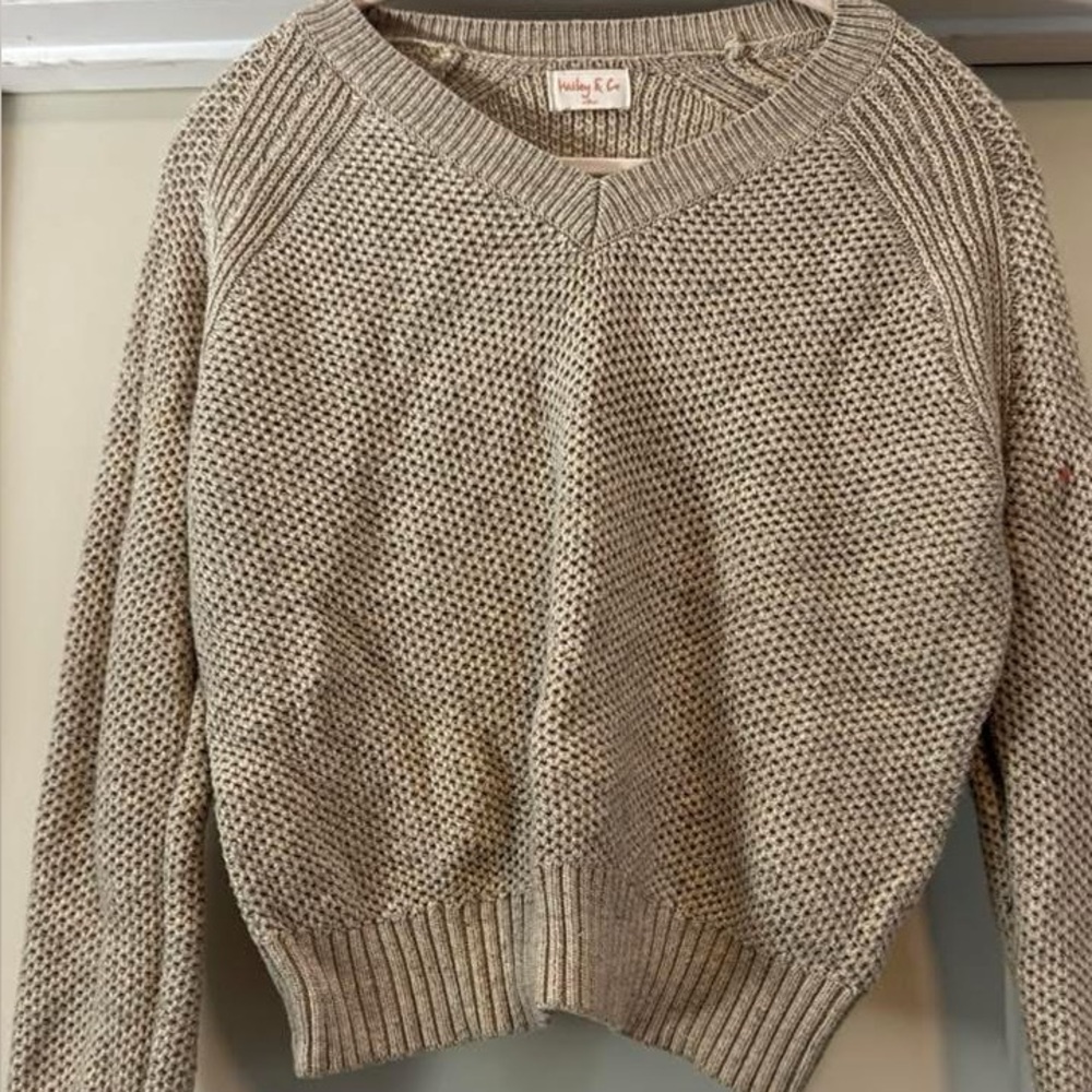 Cozy Beige Knit Sweater